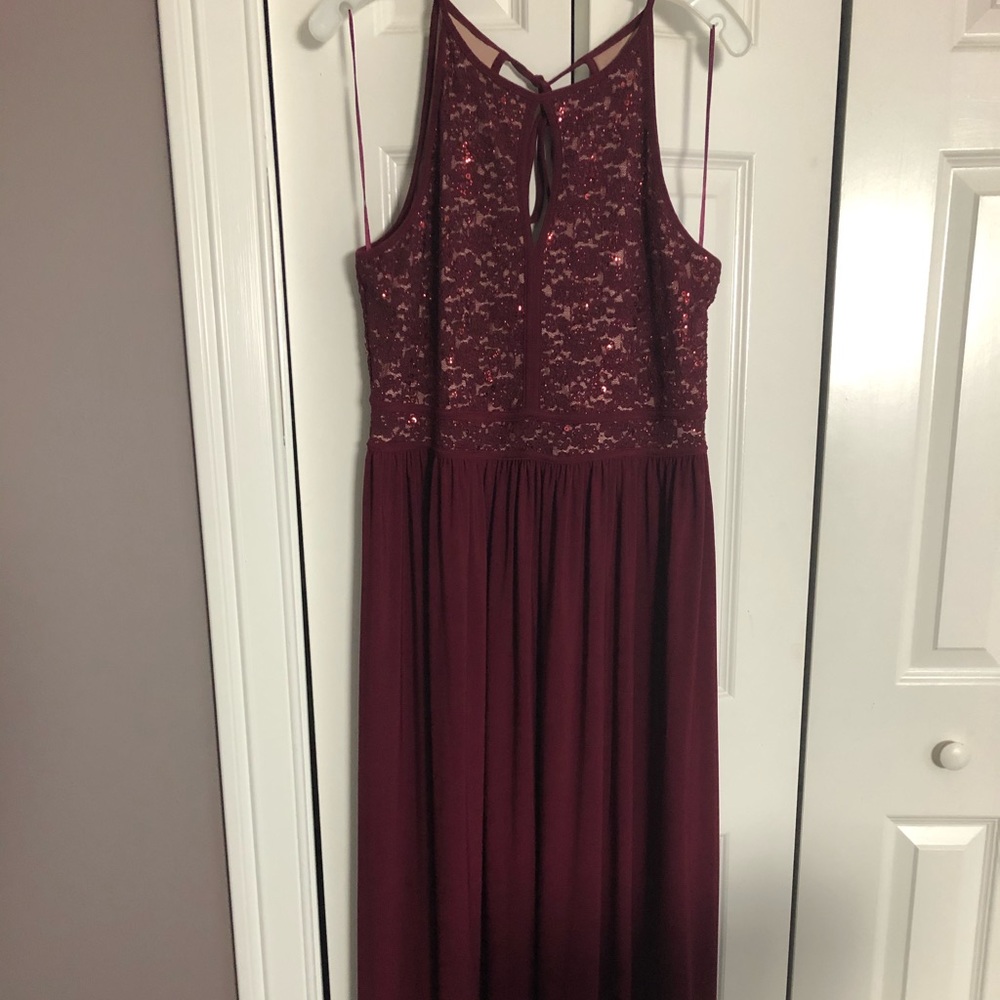 Burgundy Ball Gown